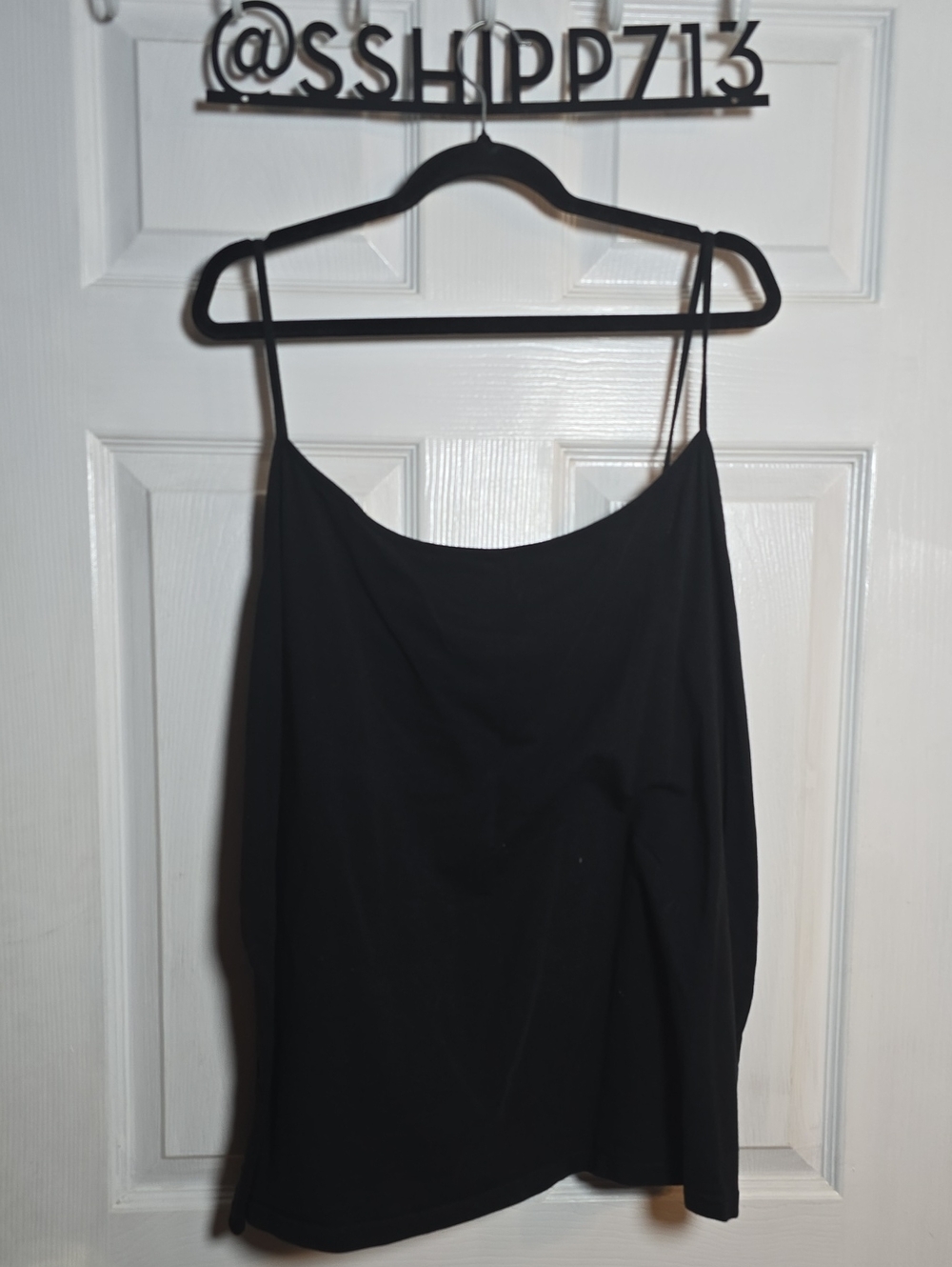 Faded Glory 5X Black Spaghetti Strap Cami Tank Top